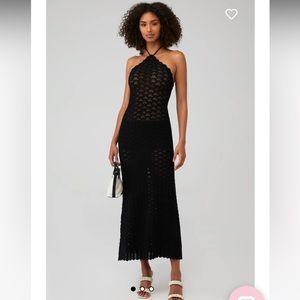 ASTR The Label Shira Black Crochet Dress Size Small Fashion Pass